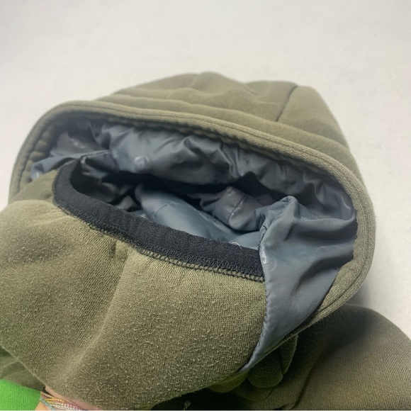 Loki All-Tech hoodie Sweatshirt built in mittens/face cover Marvel Green size 7 - Picture 5 of 12